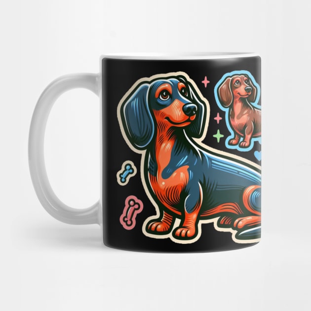 Whimsical Royal Miniature Dachshund Puppy Creations by IamActiveDog